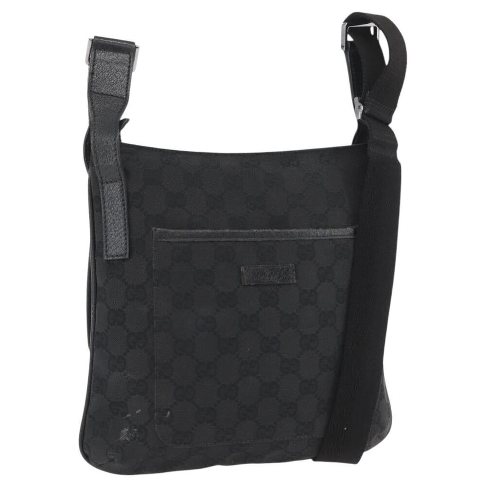 Gucci GG Canvas Shoulder Bag Black